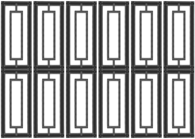 Foto renderização 3d luxuoso painel de padrão quadrado de madeira preta fundo de parede design vintage