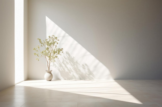 Foto renderização 3d minimalista de serene white wall