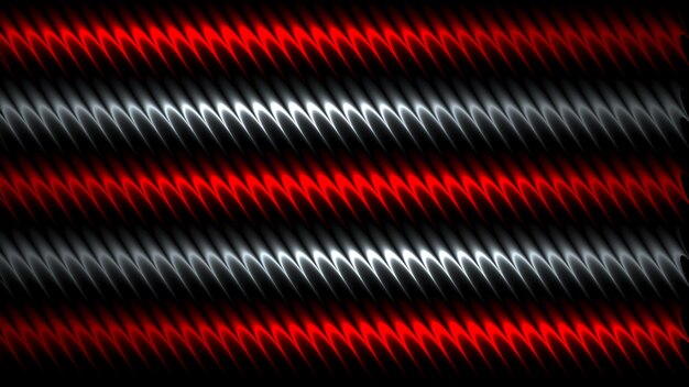 Foto renderização 3d padrão de luz vermelha e preta abstrata com o gradiente fundo preto escuro moderno
