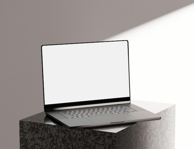 Renderização 3D realista de maquete de aplicativo da web de vários dispositivos responsivo