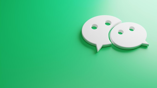 Renderização em 3d de fundo do Wechat