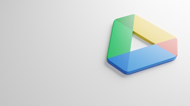 Foto renderização em 3d de plano de fundo do google drive