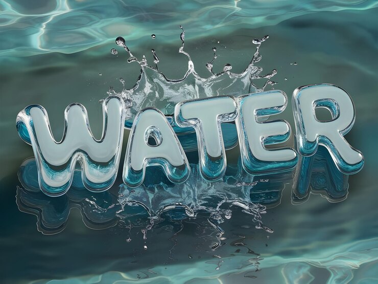 Foto renderização isométrica 3d com o efeito de texto ondulado composto