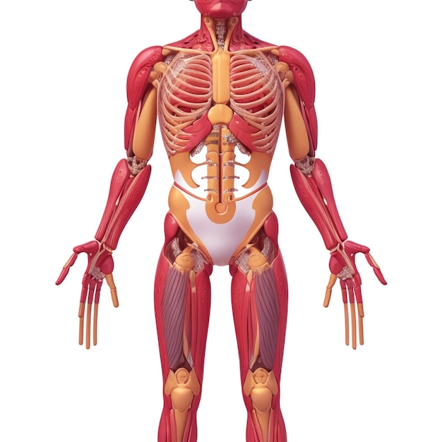 Renderização PSD 3D gratuita do ícone do corpo humano