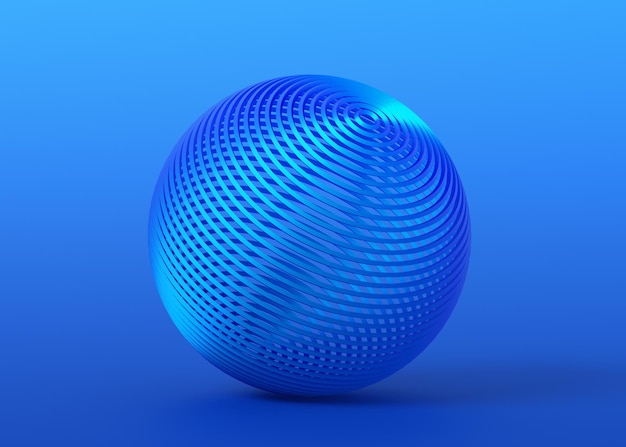 Renderización 3D abstracta de las esferas