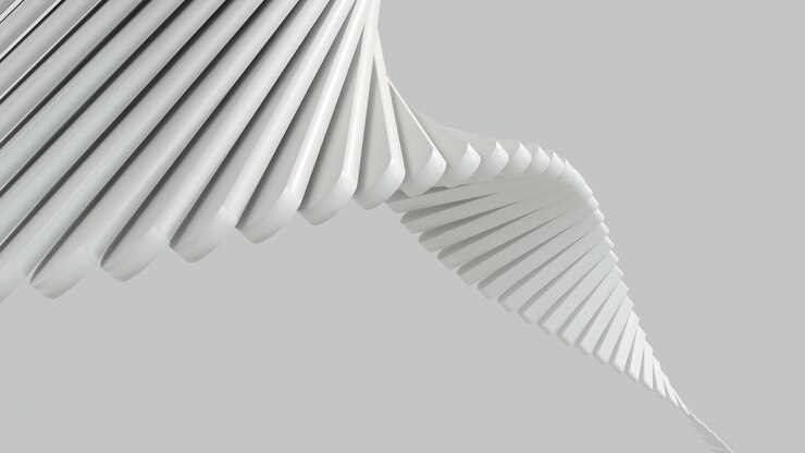 Renderización en 3D de la arquitectura paramétrica geométrica abstracta