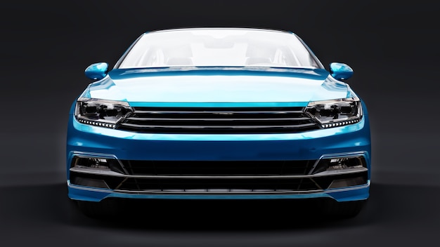 Renderización en 3D de un automóvil genérico sin marca