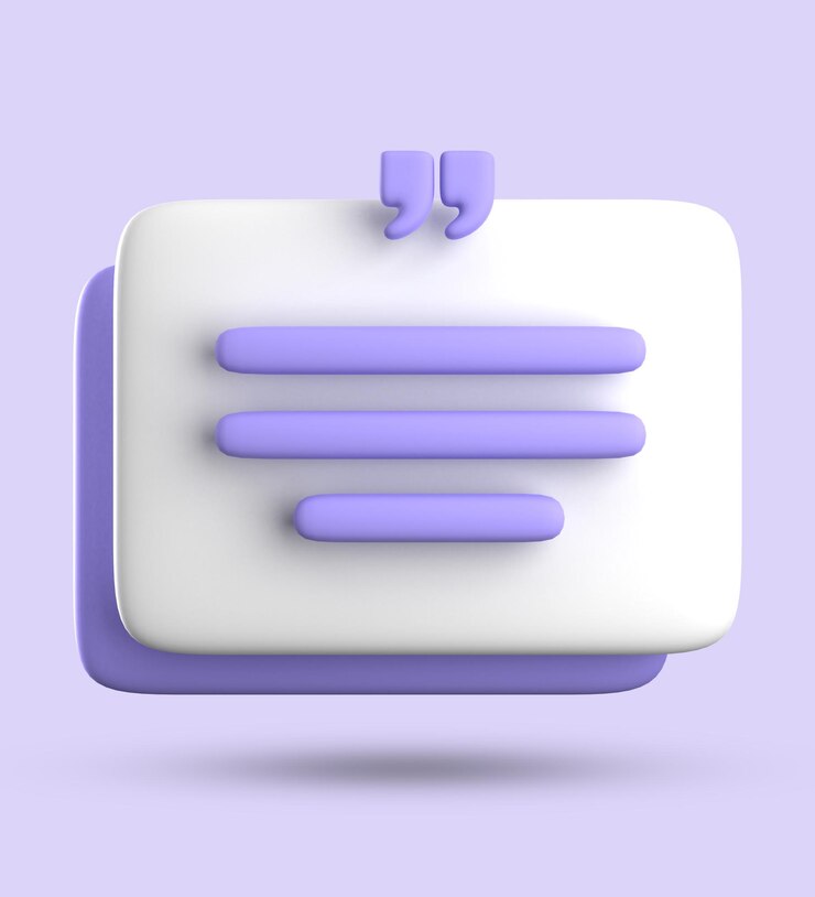 Foto renderización 3d de la burbuja de habla en blanco para el conjunto de iconos pastel 3d de testimonio