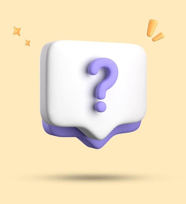Foto renderización 3d de la burbuja de habla chat pastel 3d con conjunto de iconos de signos de interrogación