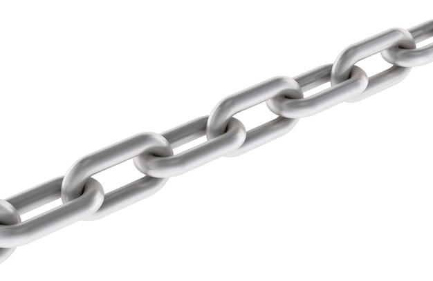 Renderización 3D de cadenas metálicas