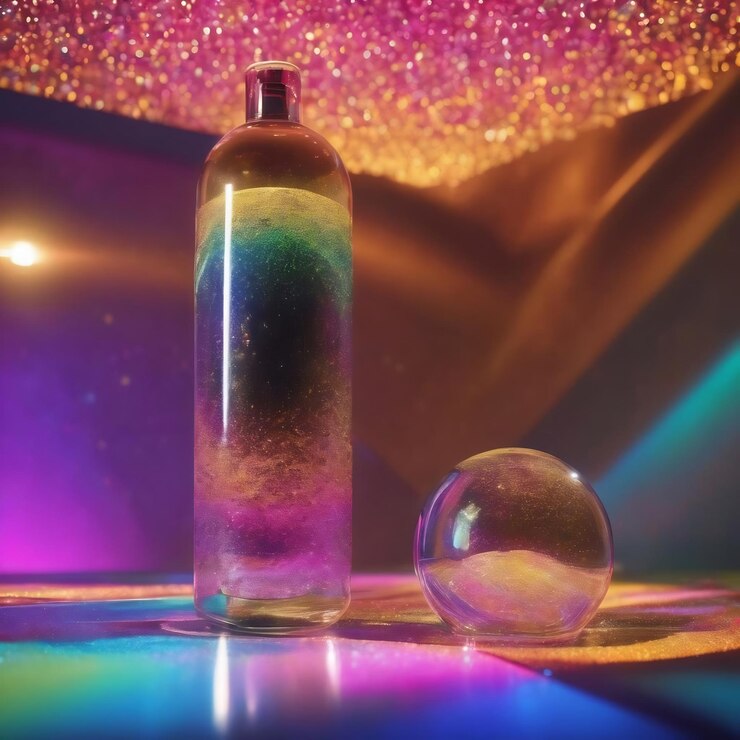 Foto renderización en 3d de las capas holográficas