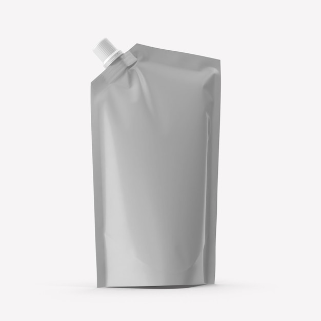 Renderización 3D de cartón de leche y jugo Empaque sobre fondo blanco Maqueta de embalaje en blanco blanco