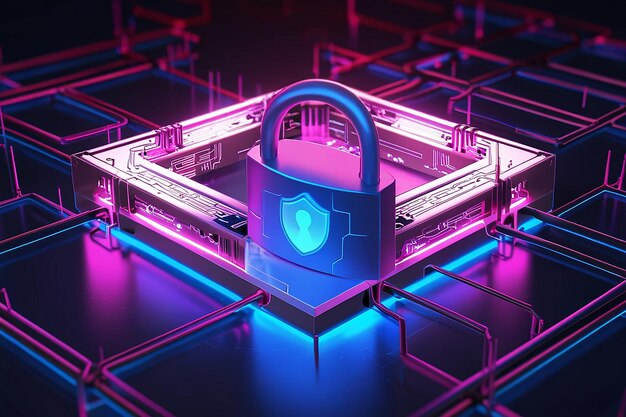 Renderización 3D de circuitos digitales con bloqueo luminoso