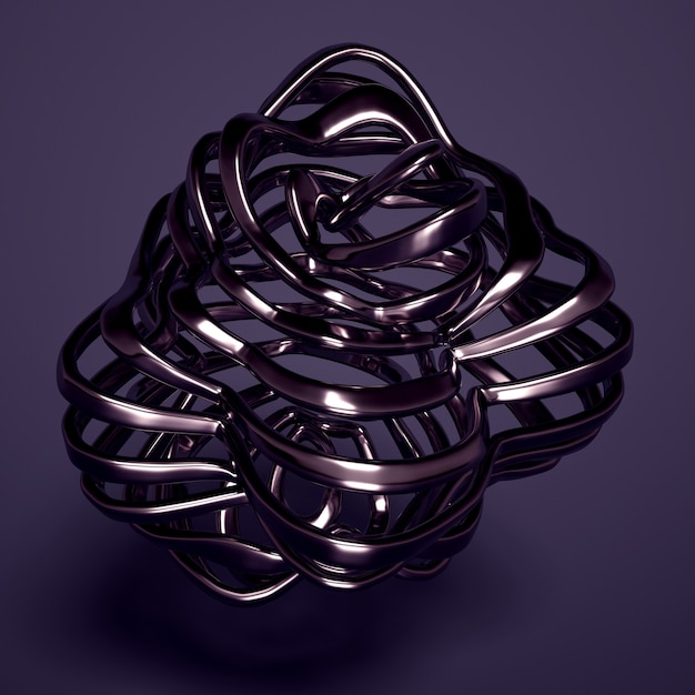 Renderización en 3D de una composición realista Renderización de minimalismo