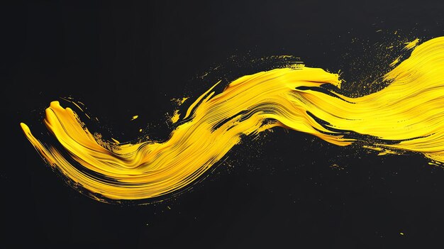 Renderización 3D de fondo abstracto amarillo y negro