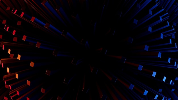 Renderización en 3D del fondo abstracto