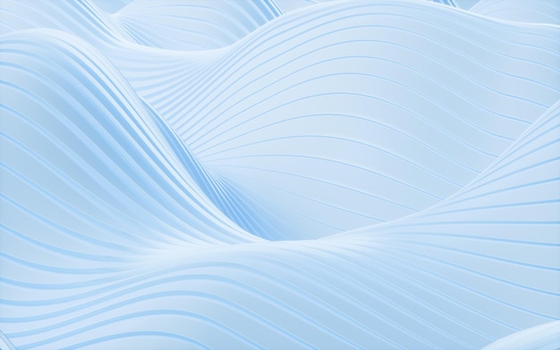 Renderización 3D del fondo de la curva abstracta azul