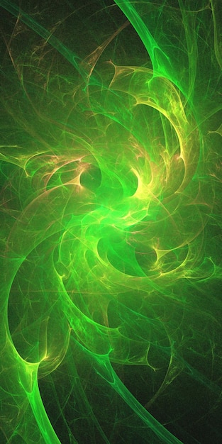 Renderización 3D de fondo fractal multicolor abstracto