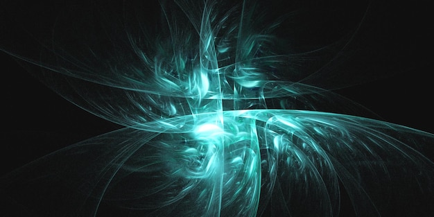 Renderización 3D de fondo fractal multicolor abstracto