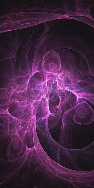 Renderización 3D de fondo fractal multicolor abstracto