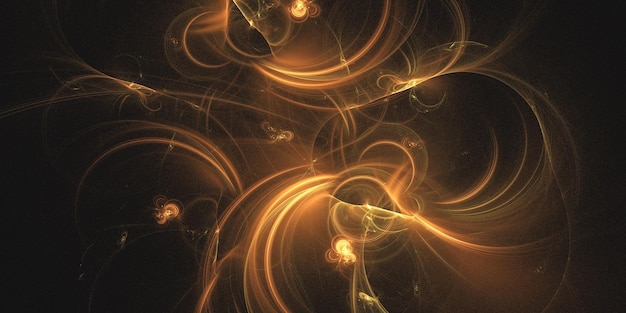 Renderización 3D de fondo fractal multicolor abstracto