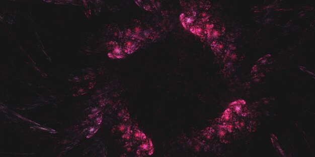 Renderización 3D de fondo fractal multicolor abstracto