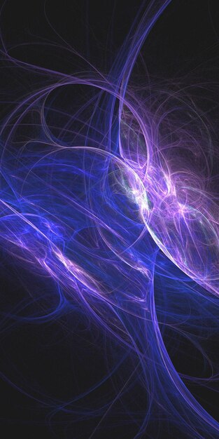 Renderización 3D de fondo fractal multicolor abstracto