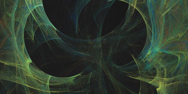 Renderización 3D de fondo fractal multicolor abstracto