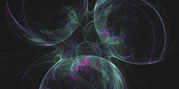 Renderización 3D de fondo fractal multicolor abstracto