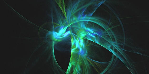 Renderización 3D de fondo fractal multicolor abstracto