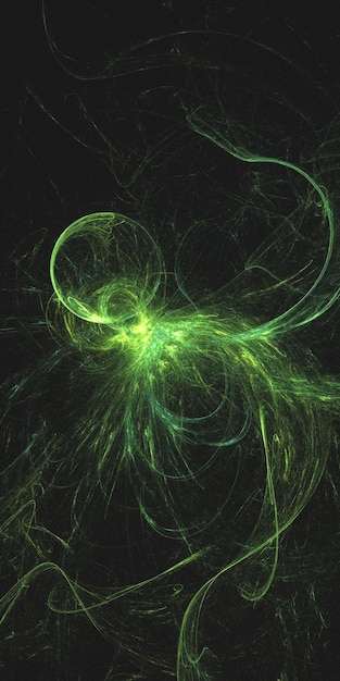 Renderización 3D de fondo fractal multicolor abstracto