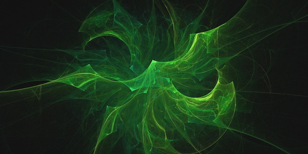 Renderización 3D de fondo fractal multicolor abstracto