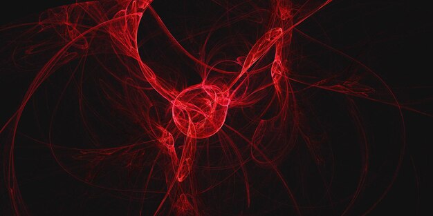Renderización 3D de fondo fractal multicolor abstracto