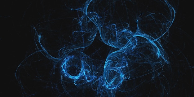 Renderización 3D de fondo fractal multicolor abstracto