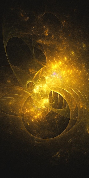 Renderización 3D de fondo fractal multicolor abstracto