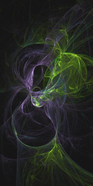 Renderización 3D de fondo fractal multicolor abstracto