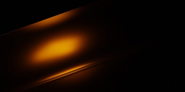 Foto renderización 3d de fondo geométrico abstracto naranja negro escena para tecnología publicitaria