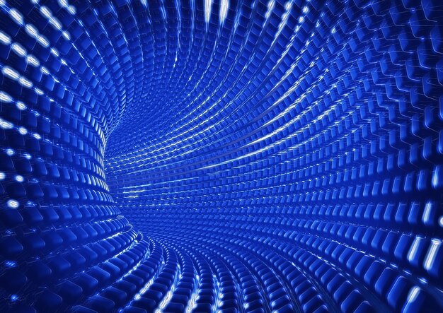 Renderización 3D del fondo gráfico del túnel