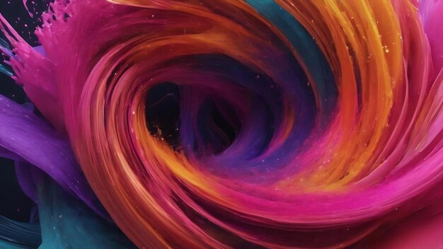 Renderización en 3D de un fondo moderno abstracto con partículas que fluyen