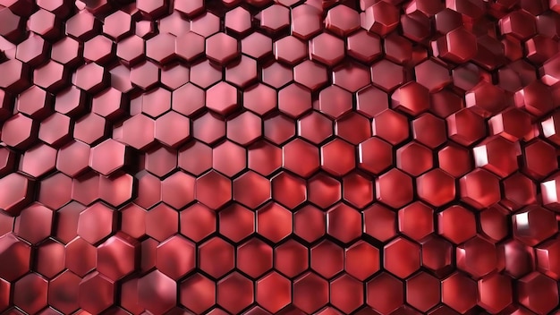 Renderización en 3D del fondo de textura hexagonal