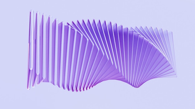 Renderización 3D de formas abstractas en estilo minimalista ideal para fondos de encabezados o diseño visual moderno