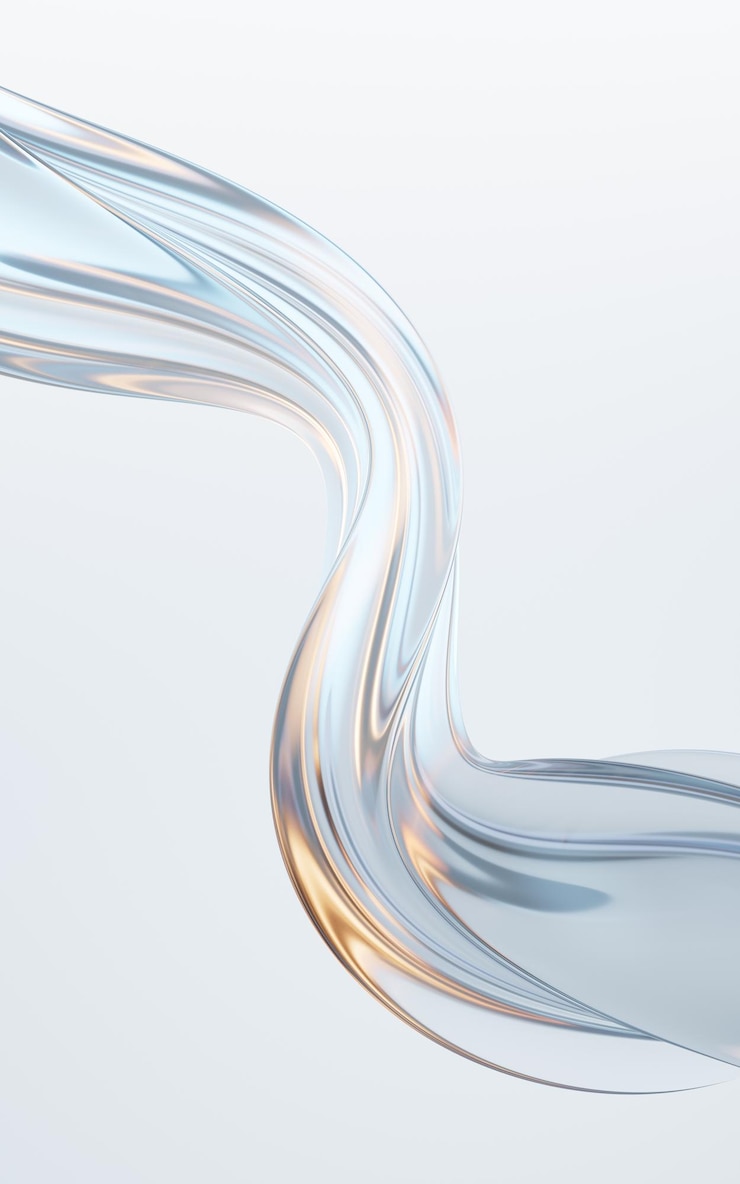 Foto renderización 3d de líneas curvas de fondo que fluyen