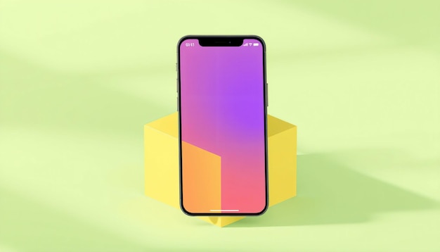 Renderización 3D de maquetas móviles realistas