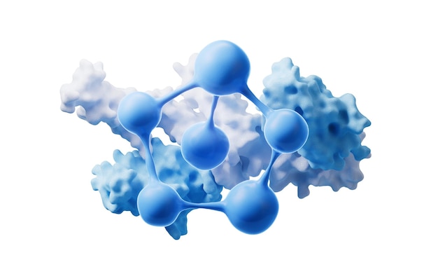 Renderización 3D de proteínas y moléculas biológicas