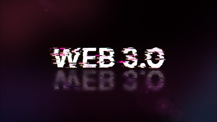 Foto renderización 3d web 30 texto con efectos de pantalla de fallas tecnológicas