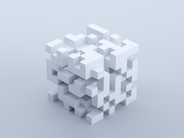 Renderizado en 3D abstracto.