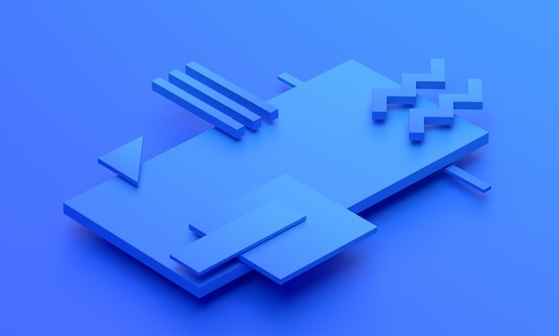 Renderizado en 3D abstracto