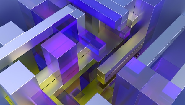 Renderizado en 3D abstracto