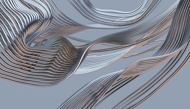 Renderizado en 3D abstracto