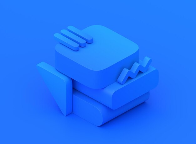 Renderizado en 3D abstracto
